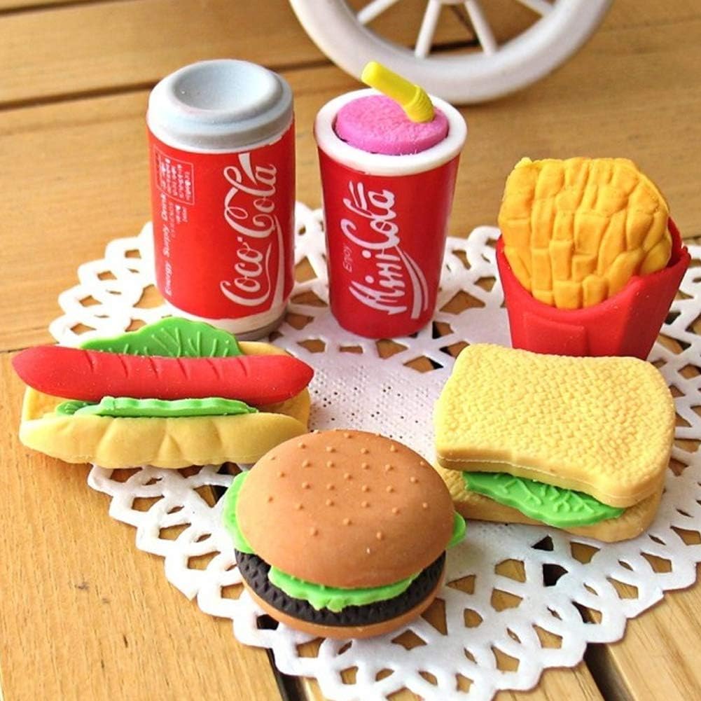 72 PCS Food Puzzle Erasers – Cute Mini Treats for Learning & Fun