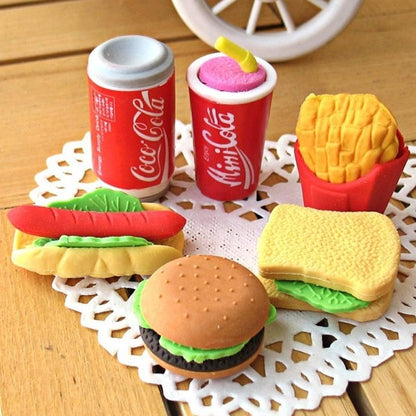 72 PCS Food Puzzle Erasers – Cute Mini Treats for Learning & Fun